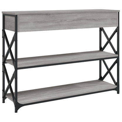 vidaXL Console Table | Grey Sonoma | Engineered wood | 100x28x75 cm