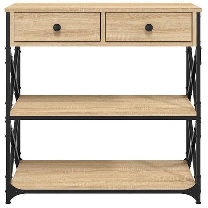 vidaXL Console Table Sonoma Oak 75x28x75 cm Engineered Wood