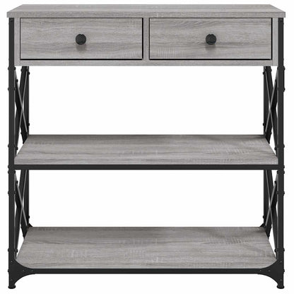 vidaXL Console Table Grey Sonoma 75x28x75 cm Engineered Wood