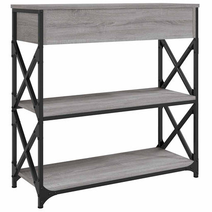 vidaXL Console Table Grey Sonoma 75x28x75 cm Engineered Wood