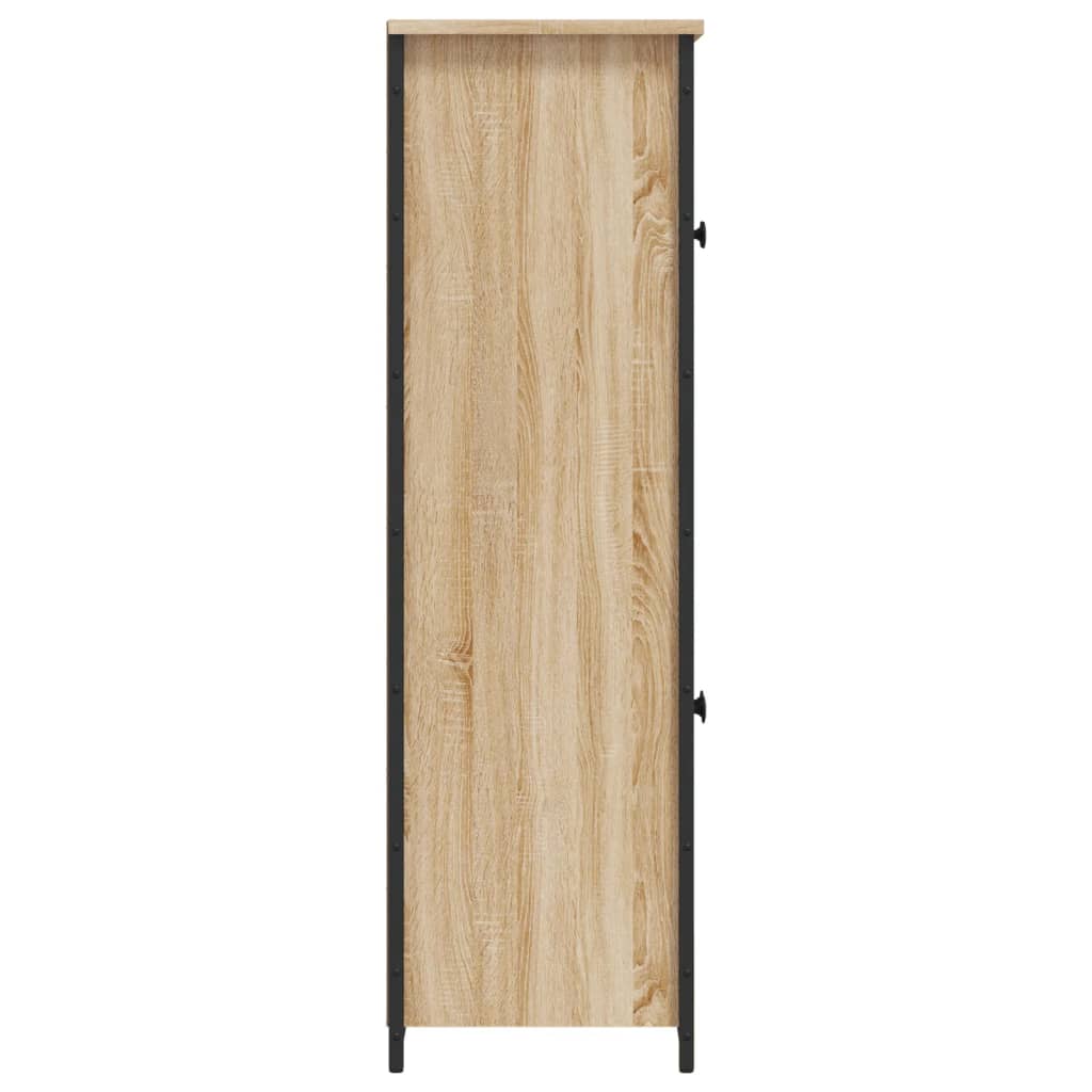 vidaXL Highboard Sonoma Oak 62x32x106.5 cm Engineered Wood
