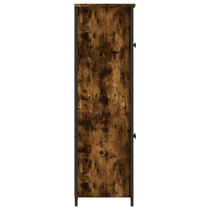 vidaXL Highboard Smoked Oak 62x32x106.5 cm Engineered Wood