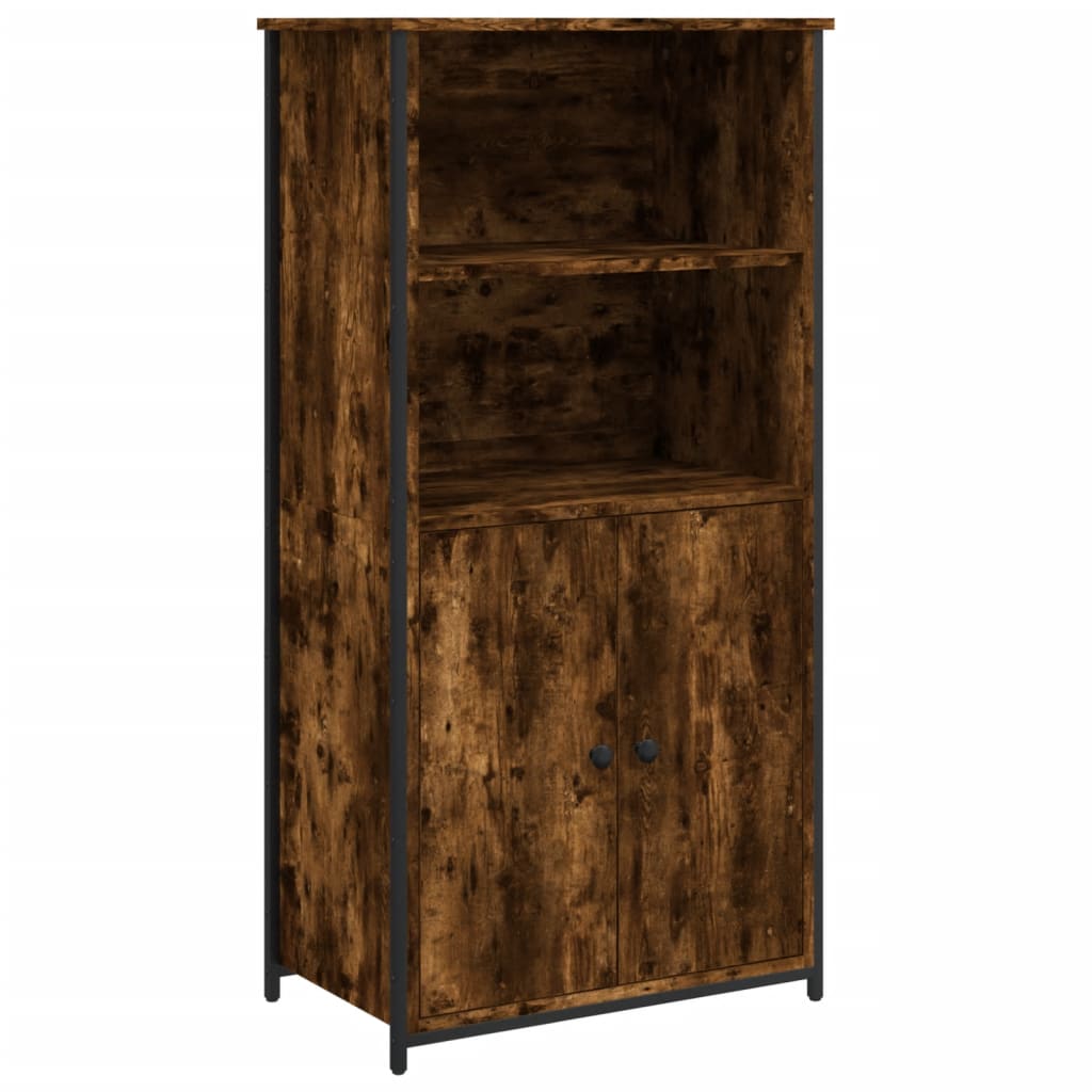 vidaXL Highboard Smoked Oak 62x36x121,5 cm Engineered Wood