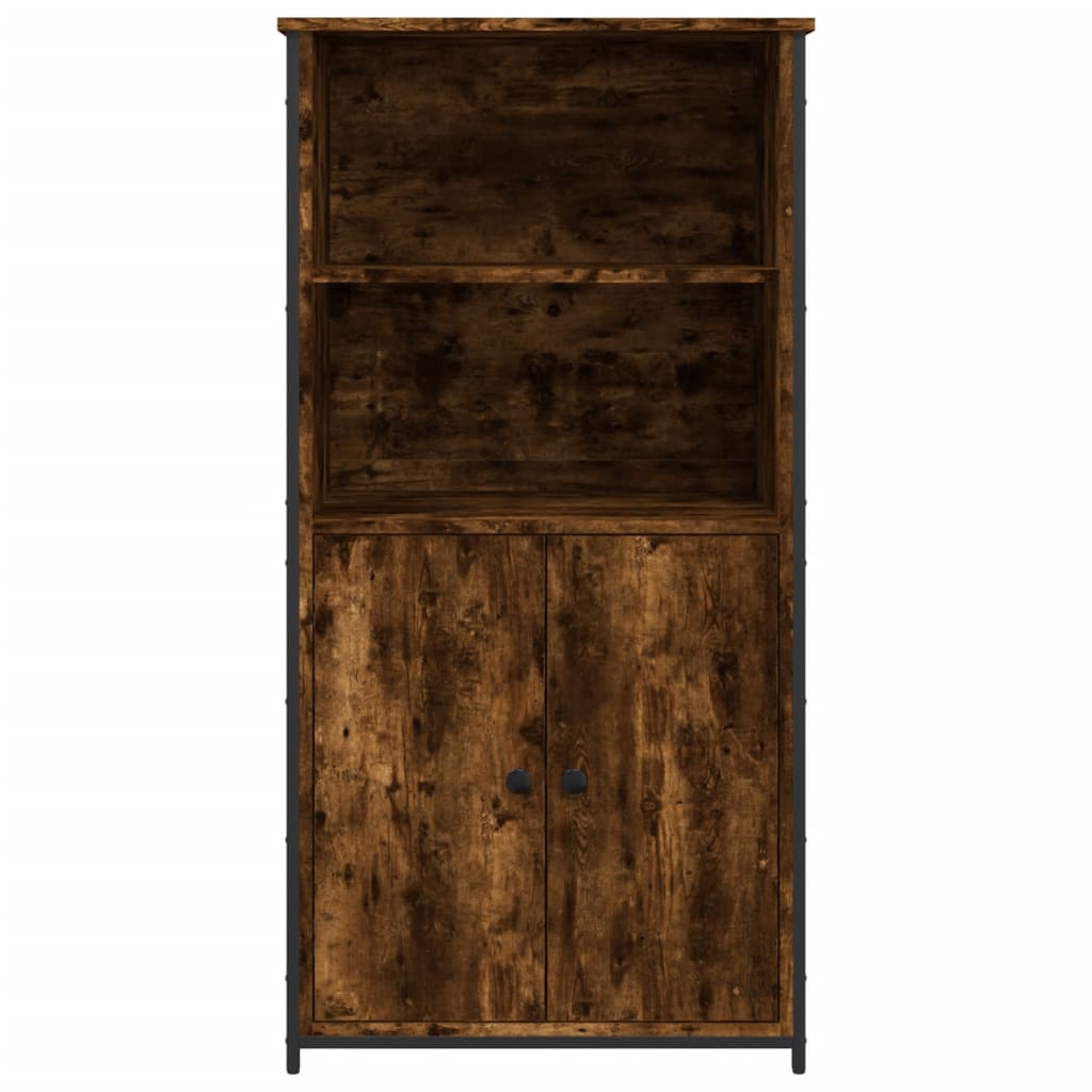 vidaXL Highboard Smoked Oak 62x36x121.5 cm Engineered Wood