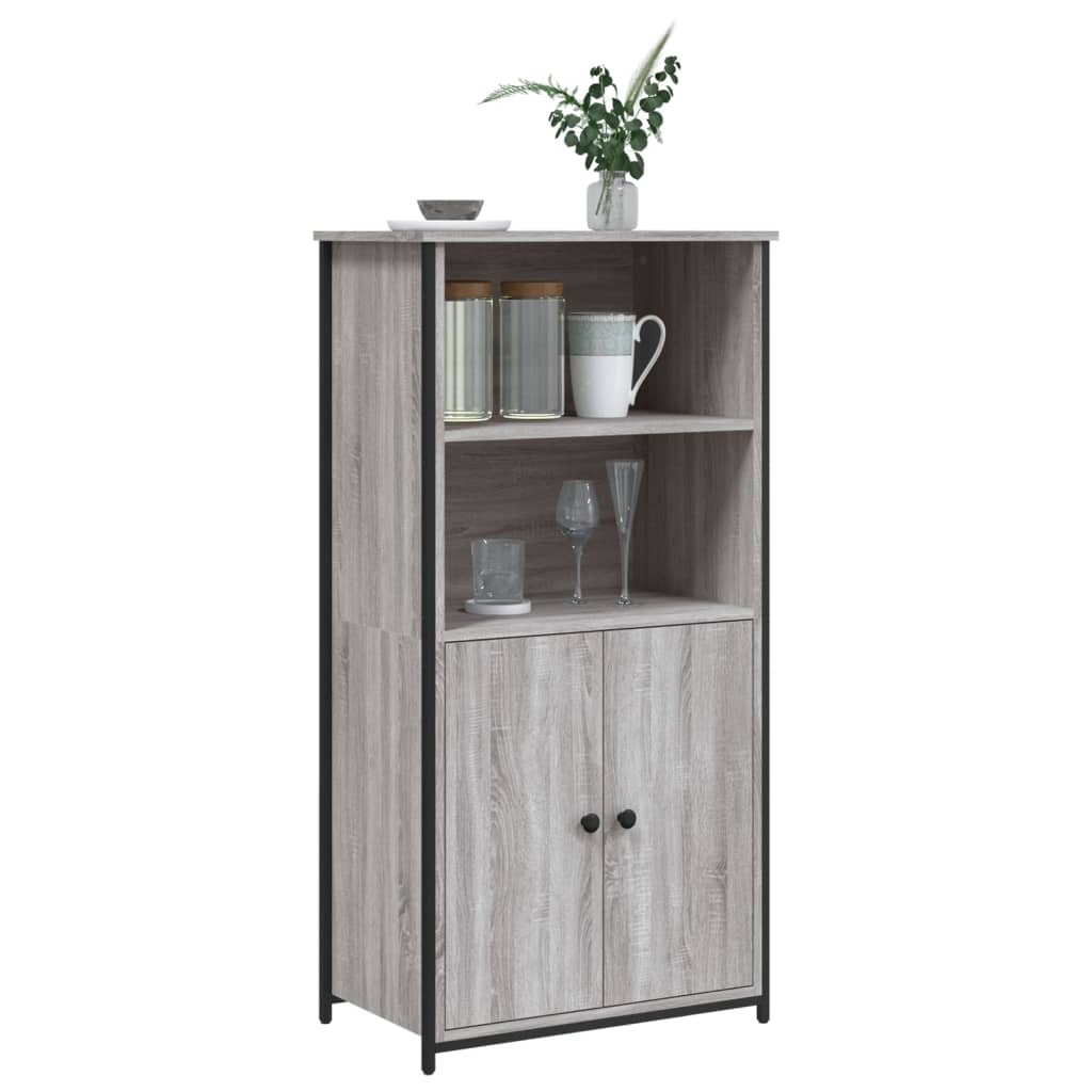 vidaXL Highboard Grey Sonoma 62x36x121,5 cm Engineered Wood