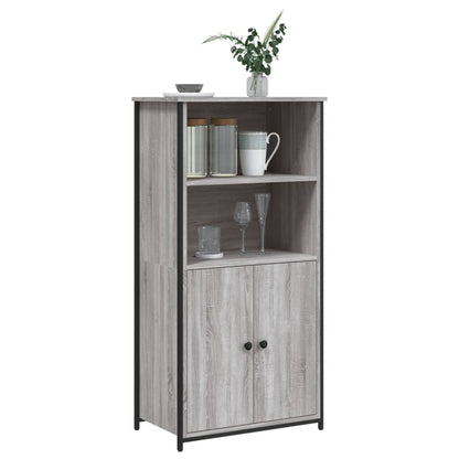 vidaXL Highboard Grey Sonoma 62x36x121,5 cm Engineered Wood