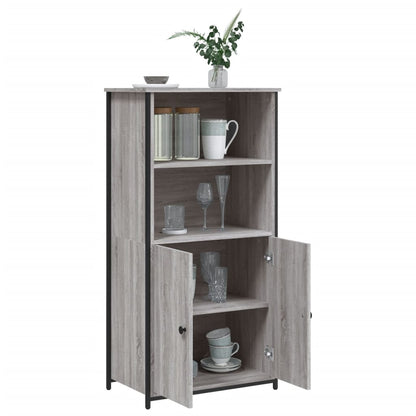 vidaXL Highboard Grey Sonoma 62x36x121,5 cm Engineered Wood