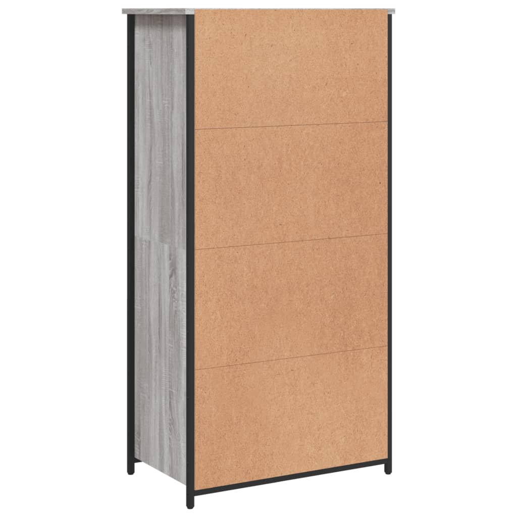 vidaXL Highboard Grey Sonoma 62x36x121,5 cm Engineered Wood
