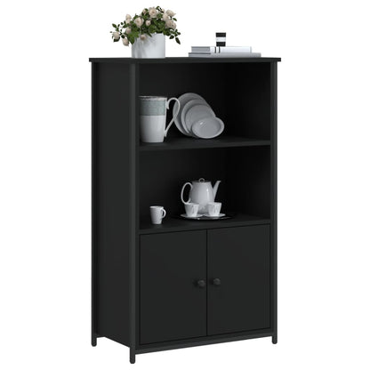 vidaXL Highboard Black 62x32x103.5 cm Engineered Wood