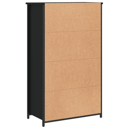 vidaXL Highboard Black 62x32x103.5 cm Engineered Wood