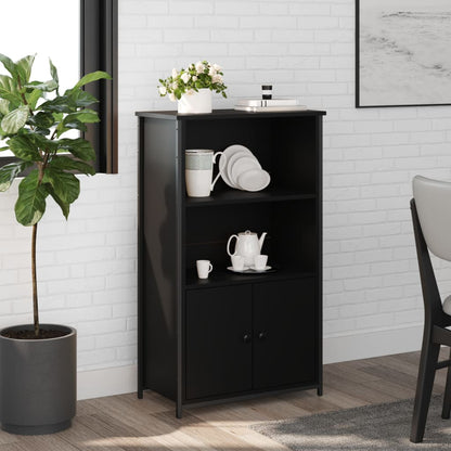vidaXL Highboard Black 62x32x103.5 cm Engineered Wood