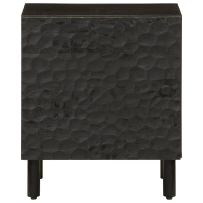 vidaXL Bedside Cabinets 2 pcs Black 40x33x46 cm Solid Wood Mango