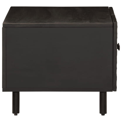 vidaXL Coffee Table Black 80x50x40 cm Solid Wood Mango