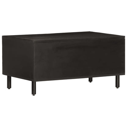 vidaXL Coffee Table Black 80x50x40 cm Solid Wood Mango