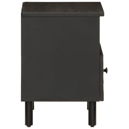 vidaXL Bedside Cabinets 2 pcs Black 40x33x46 cm Solid Wood Mango
