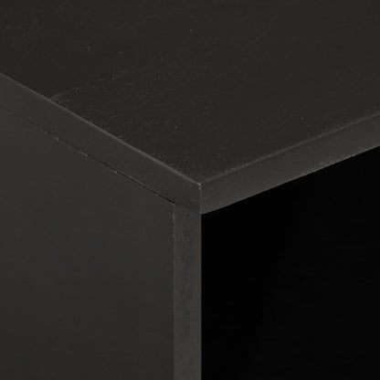 vidaXL Bedside Cabinets 2 pcs Black 40x33x46 cm Solid Wood Mango