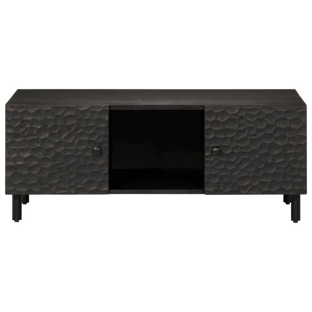 vidaXL Coffee Table Black 100x54x40 cm Solid Wood Mango