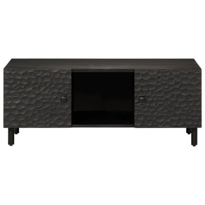 vidaXL Coffee Table Black 100x54x40 cm Solid Wood Mango