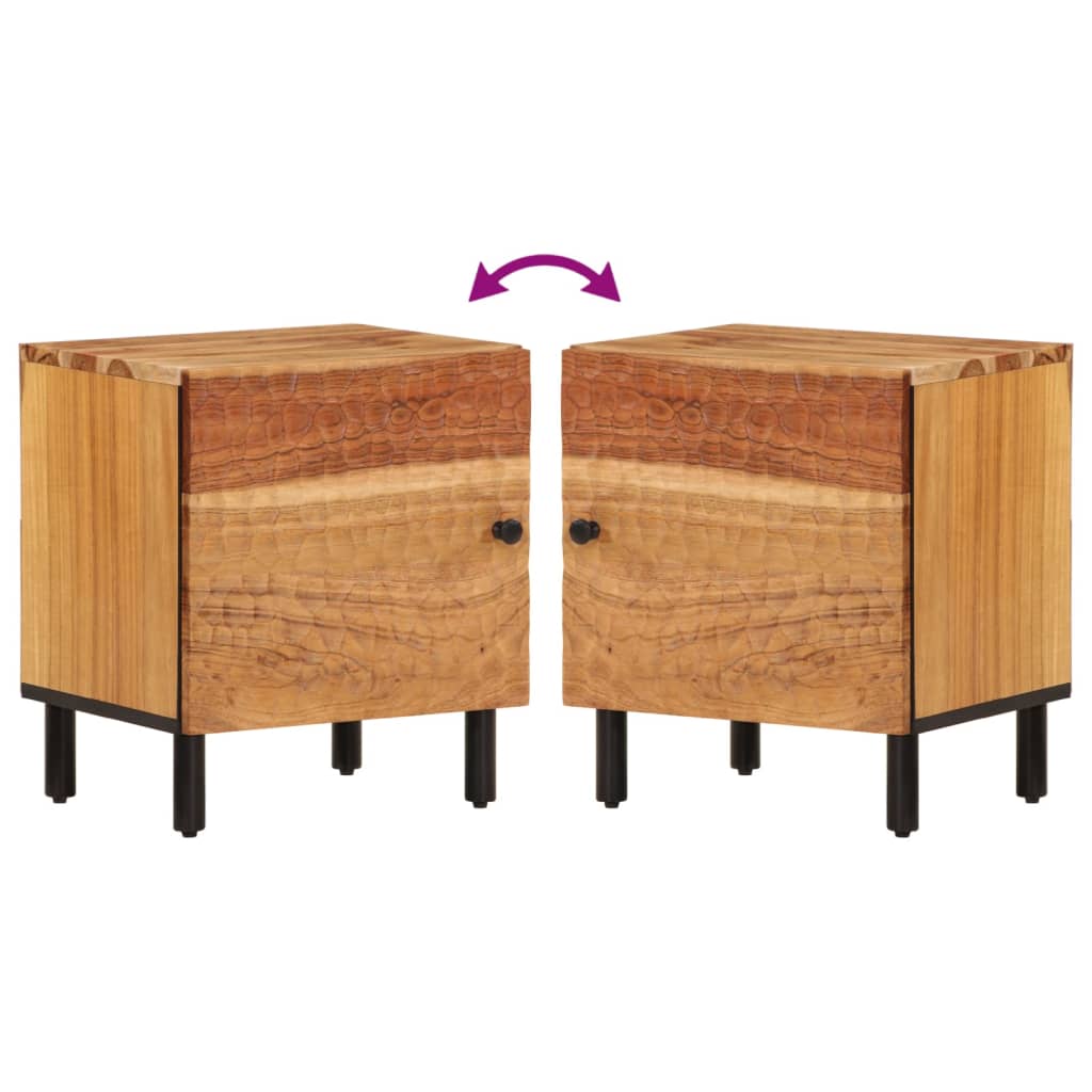 vidaXL Bedside Cabinets 2 pcs 40x33x46 cm Solid Wood Acacia