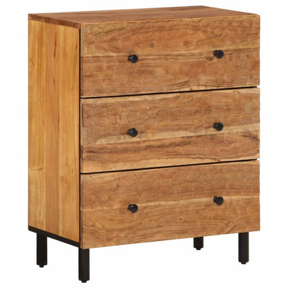 vidaXL Side Cabinet 60x33x75 cm Solid Wood Acacia