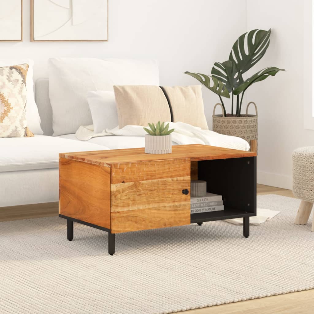 vidaXL Coffee Table 80x50x40 cm Solid Wood Acacia