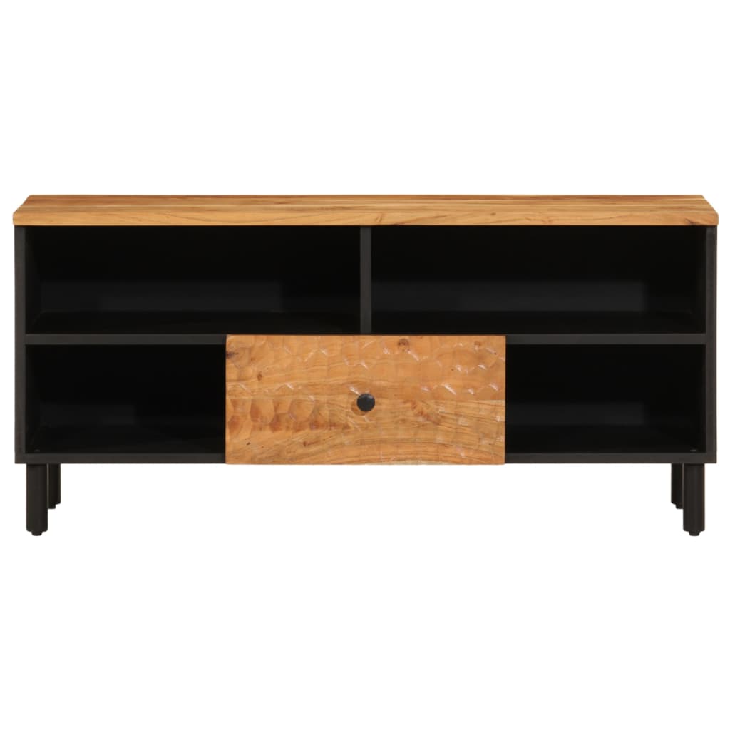 vidaXL TV Cabinet 100x33x46 cm Solid Wood Acacia