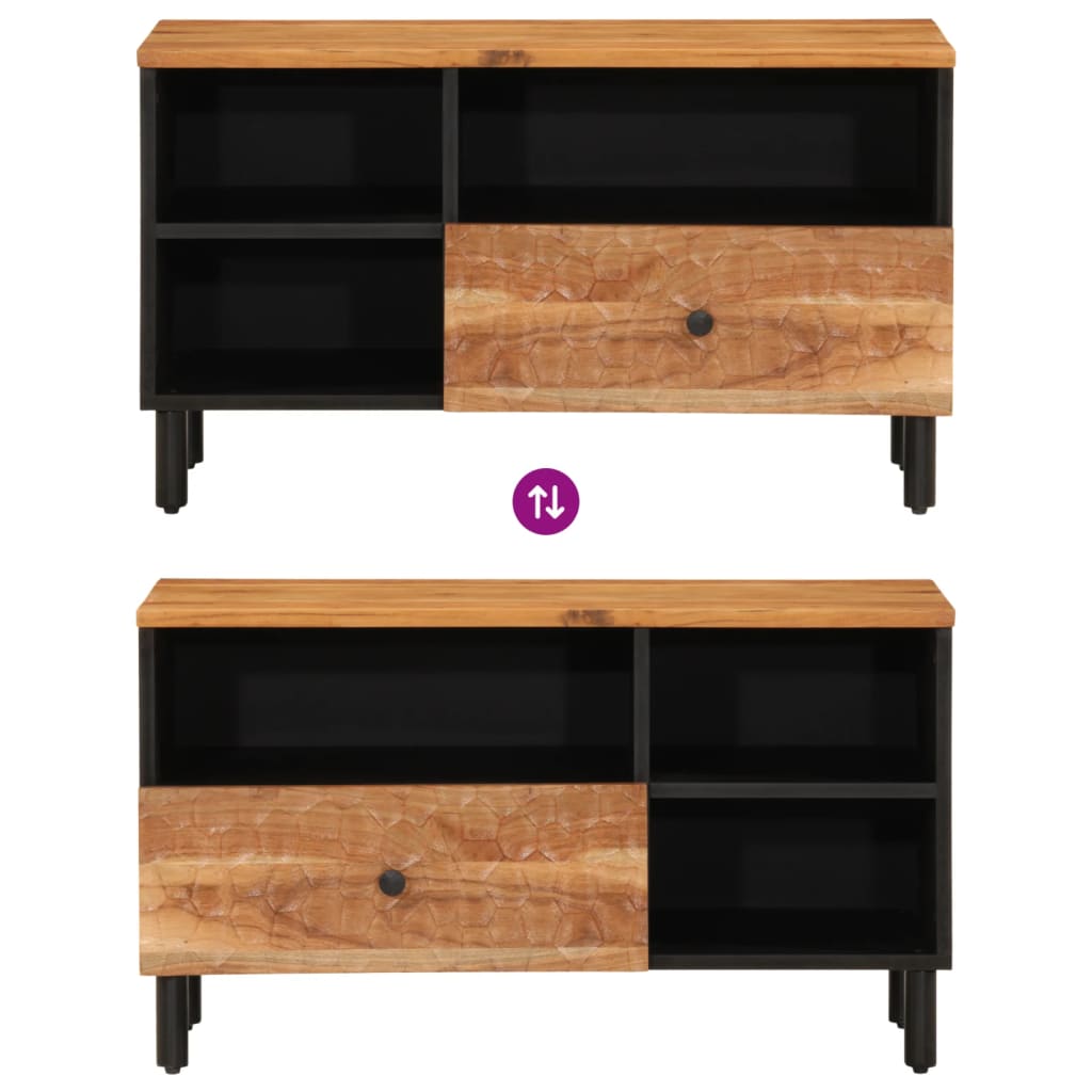 vidaXL TV Cabinet 80x33x46 cm Solid Wood Acacia