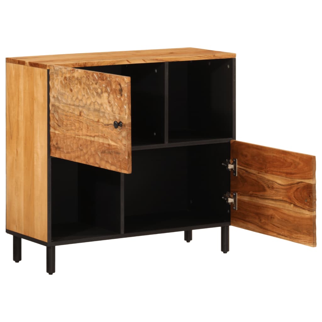 vidaXL Side Cabinet 80x33x75 cm Solid Wood Acacia