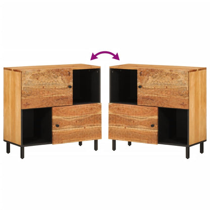 vidaXL Side Cabinet 80x33x75 cm Solid Wood Acacia