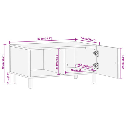 vidaXL Coffee Table 80x50x40 cm Solid Wood Mango