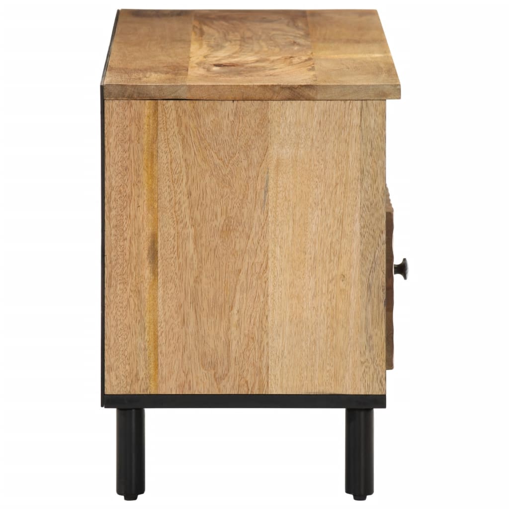 vidaXL TV Cabinet 100x33x46 cm Solid Wood Mango