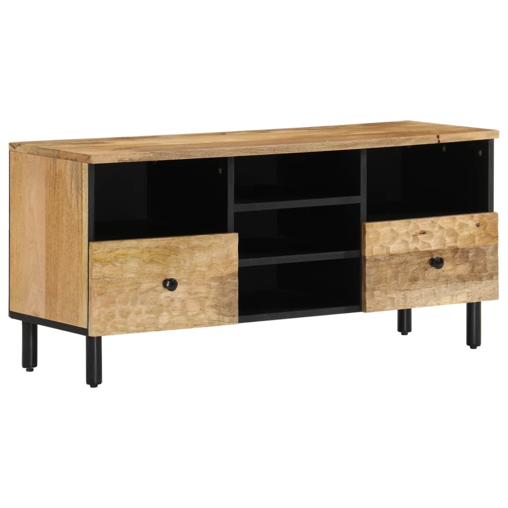 vidaXL TV Cabinet 100x33x46 cm Solid Wood Mango