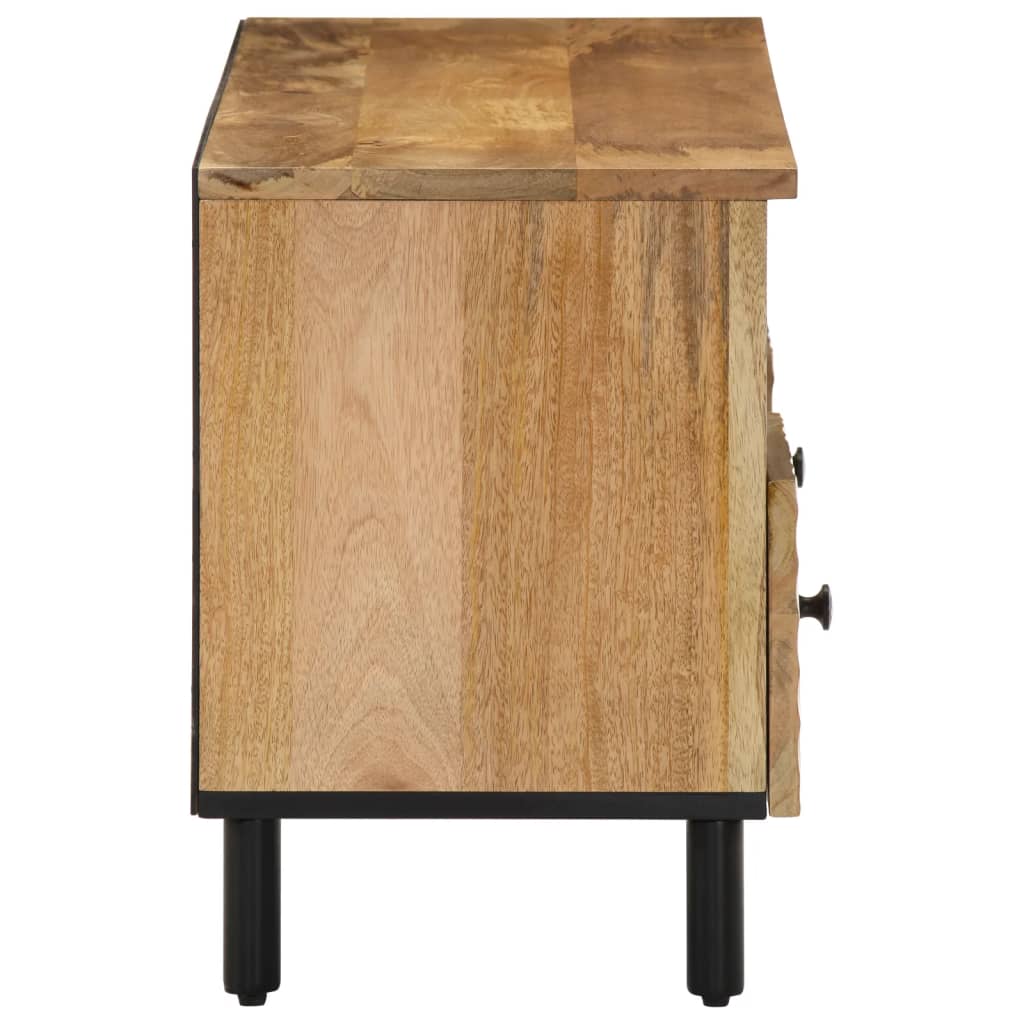 vidaXL TV Cabinet 100x33x46 cm Solid Wood Mango