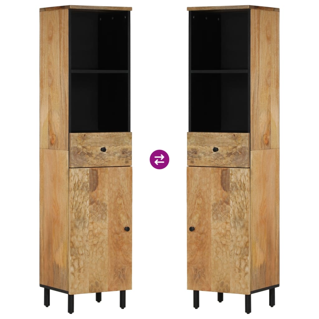 vidaXL Bathroom Cabinet 38x33x160 cm Solid Wood Mango