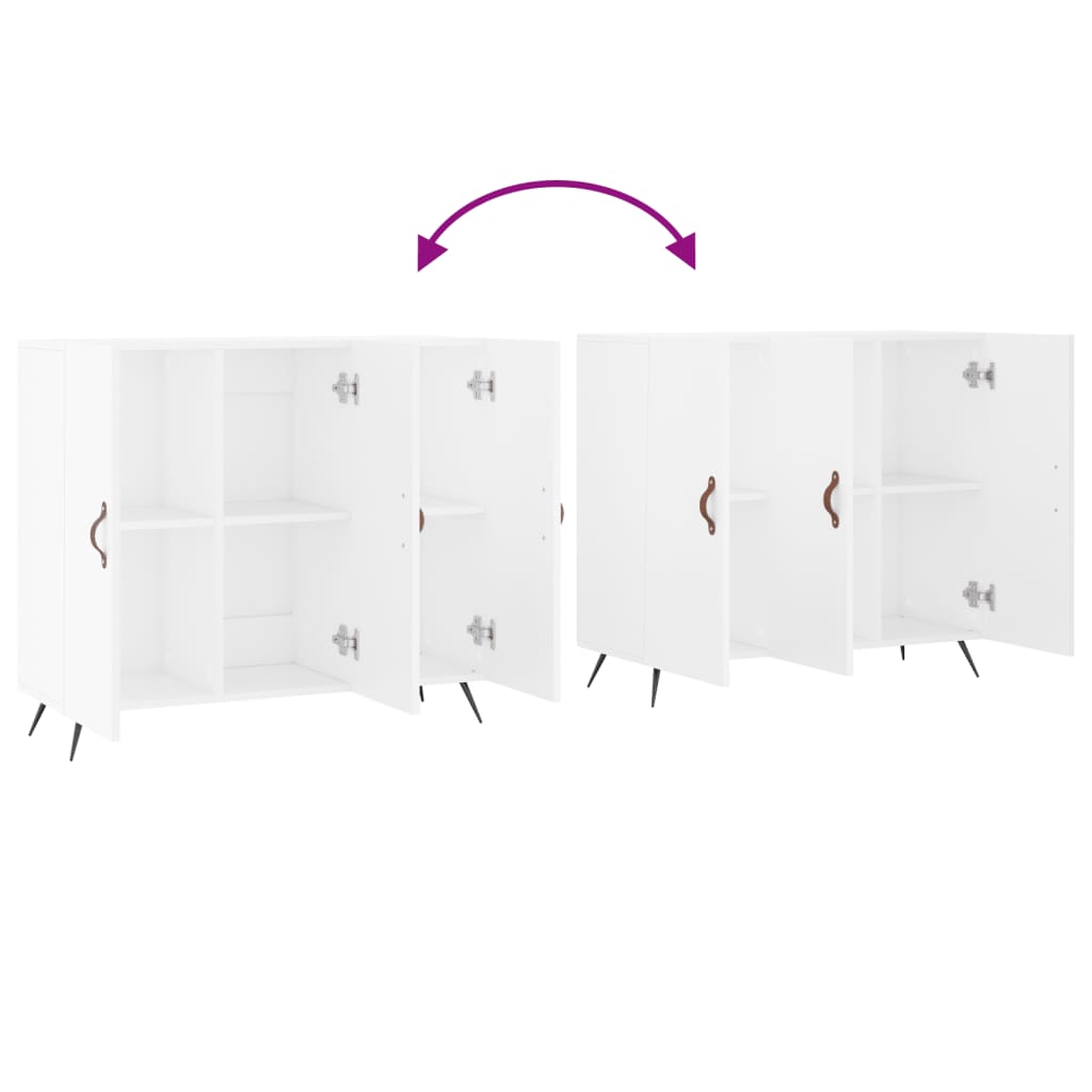 vidaXL Sideboard White 90x34x80 cm Engineered Wood