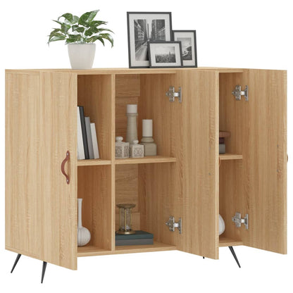 vidaXL Sideboard Sonoma Oak 90x34x80 cm Engineered Wood