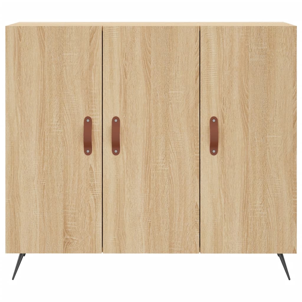 vidaXL Sideboard Sonoma Oak 90x34x80 cm Engineered Wood