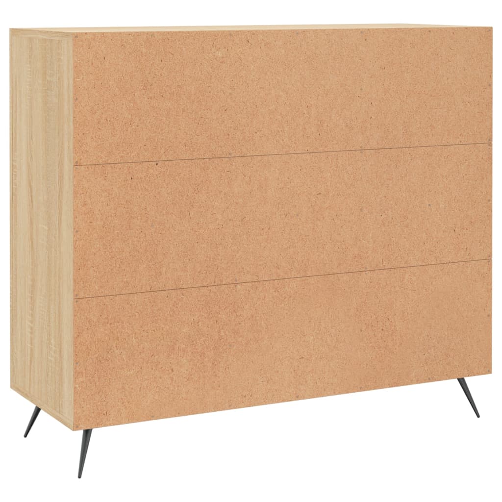 vidaXL Sideboard Sonoma Oak 90x34x80 cm Engineered Wood
