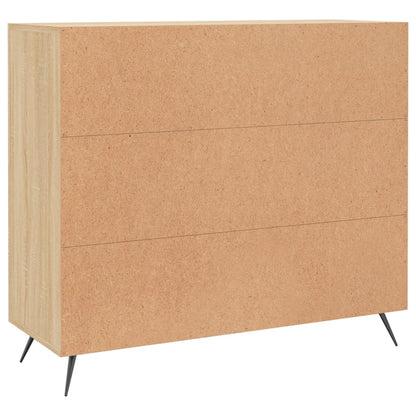 vidaXL Sideboard Sonoma Oak 90x34x80 cm Engineered Wood