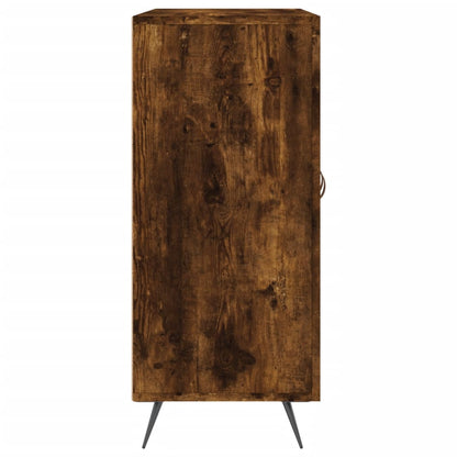 vidaXL Sideboard Smoked Oak 90x34x80 cm Engineered Wood