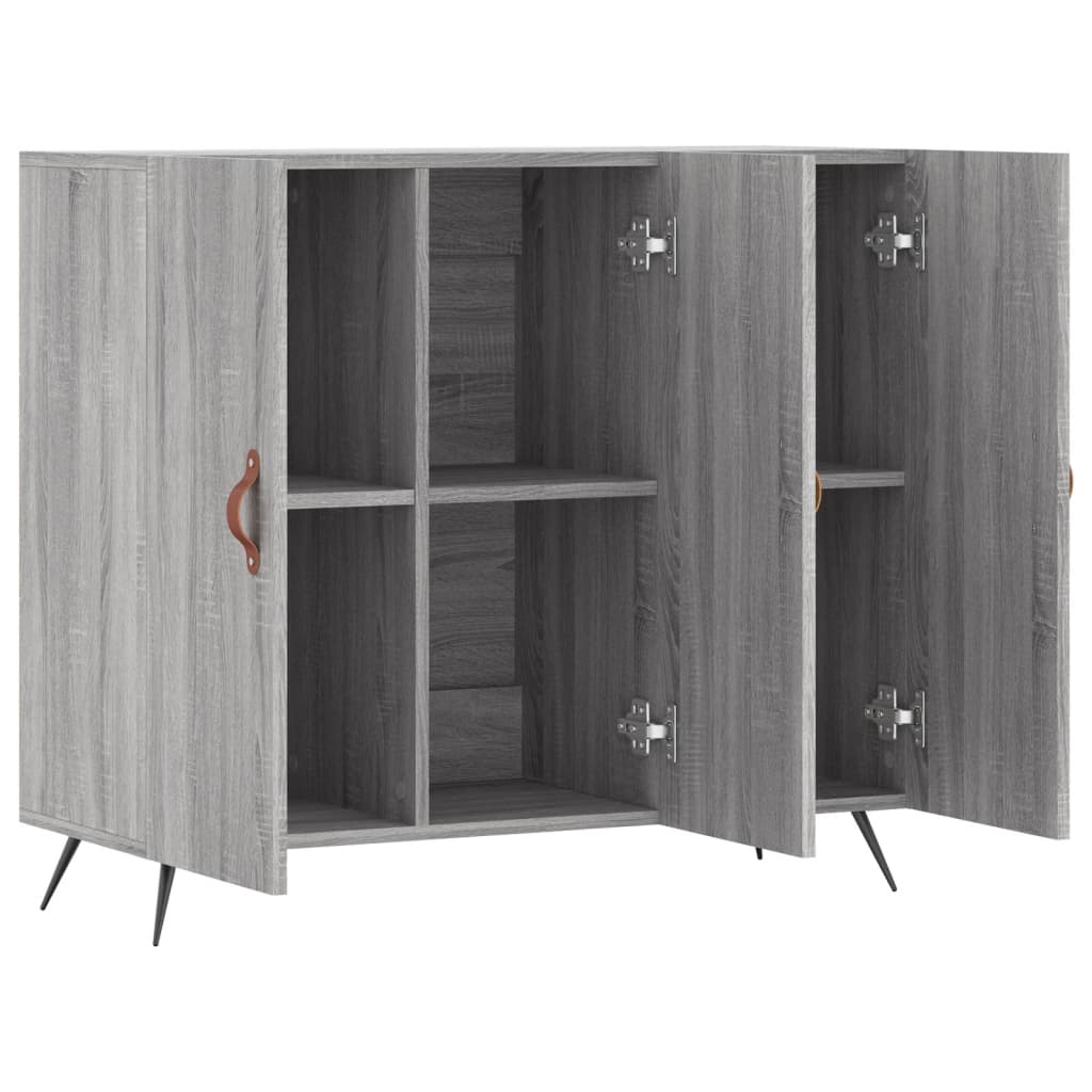 vidaXL Sideboard Grey Sonoma 90x34x80 cm Engineered Wood