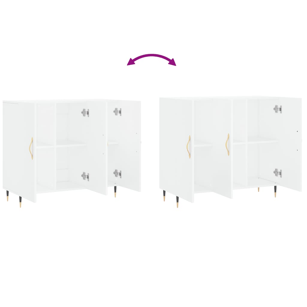 vidaXL Sideboard White 90x34x80 cm Engineered Wood