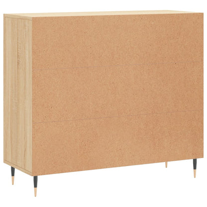 vidaXL Sideboard Sonoma Oak 90x34x80 cm Engineered Wood