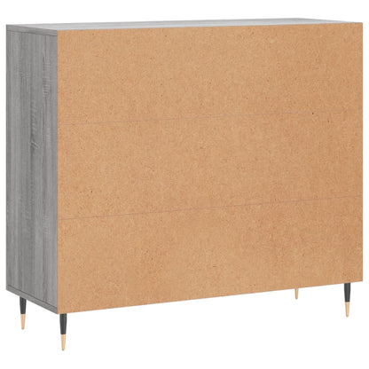 vidaXL Sideboard Grey Sonoma 90x34x80 cm Engineered Wood