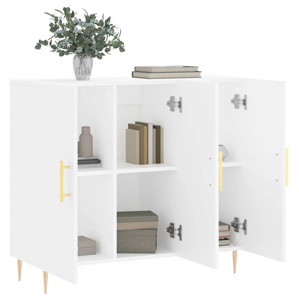 vidaXL Sideboard White 90x34x80 cm Engineered Wood