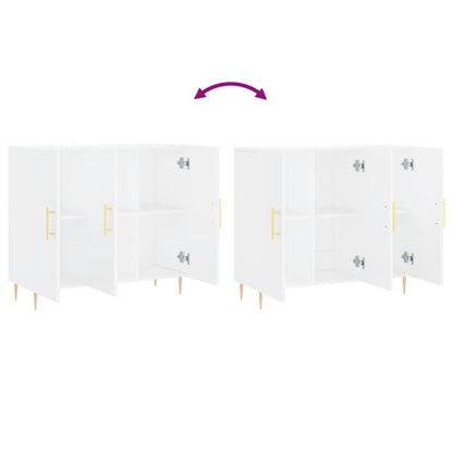 vidaXL Sideboard White 90x34x80 cm Engineered Wood