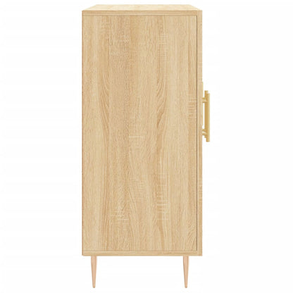 vidaXL Sideboard Sonoma Oak 90x34x80 cm Engineered Wood