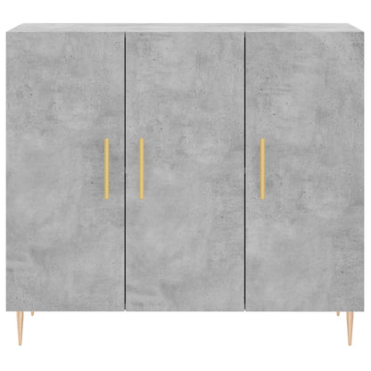 vidaXL Sideboard Concrete Grey 90x34x80 cm Engineered Wood