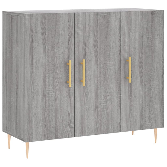 vidaXL Sideboard Grey Sonoma 90x34x80 cm Engineered Wood