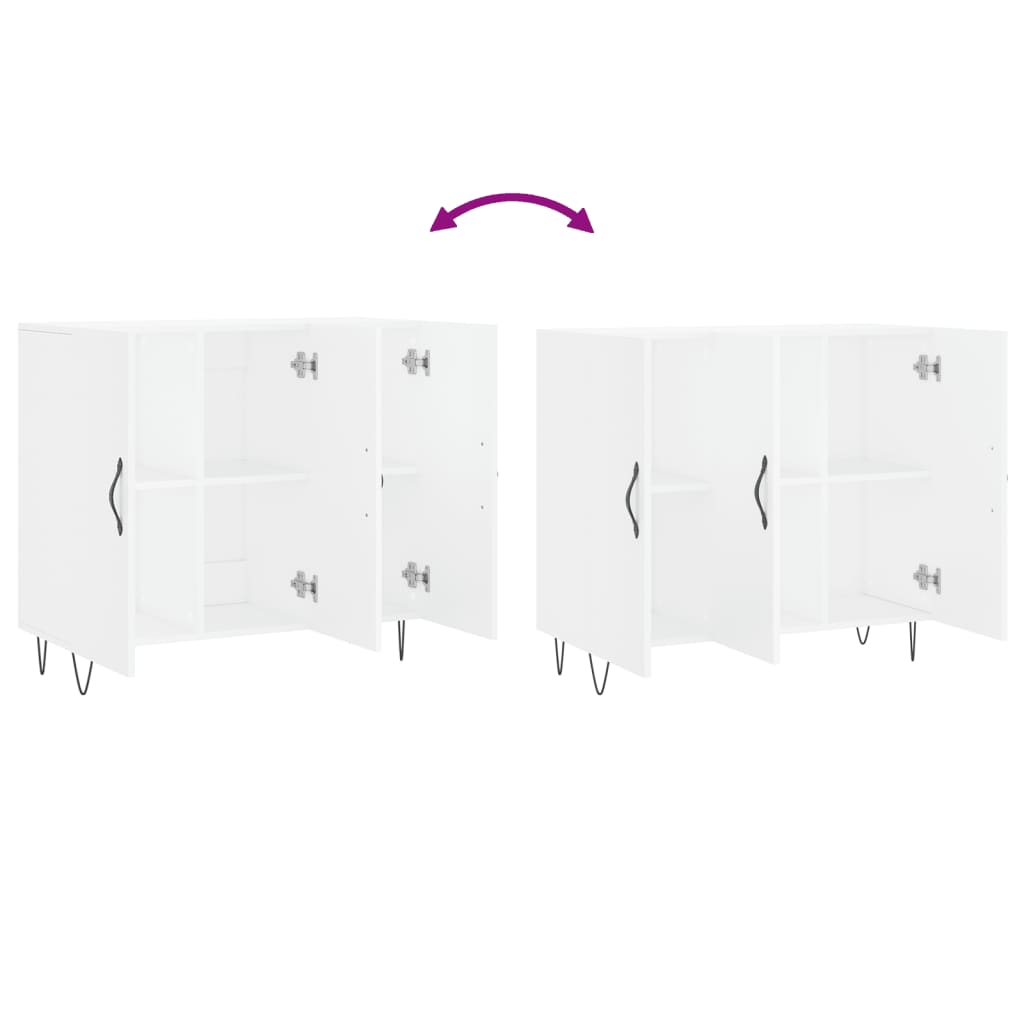 vidaXL Sideboard White 90x34x80 cm Engineered Wood